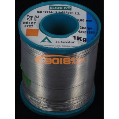 德国产ELSOLD含银5%焊锡丝φ0.6mm(每米)
