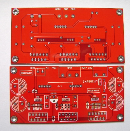 LM3886*3 150W 并联式单声道功放板 成品板/PCB空板