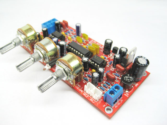 卡拉OK板 话放板 音效板 PT2399 NE5532前级麦克风信号放大板 PCB