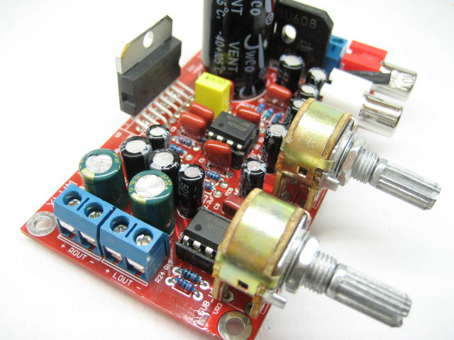 2.1 TDA7377三声道低音炮功放板 成品板/PCB空板