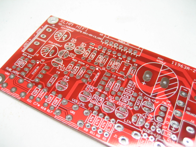 2.1三声道TDA7379功放低音炮 空PCB板 单电源PCB升级版