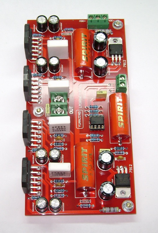LM3886+NE5532并联BTL 200W功放板 成品板 LM3886+NE5532并联BTL 200W功放板 成品板