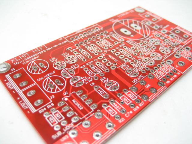 2.1 TDA7377三声道低音炮功放板 成品板/PCB空板