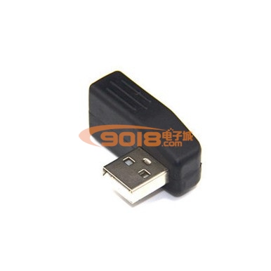 USB2.0公对母90度右侧弯插头(笔记本电脑专用)