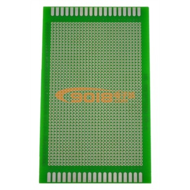 绿油单面FR-4环氧玻纤PCB万能板/电路板/洞洞板/万用板/实验板（9X15CM 厚1.6MM）
