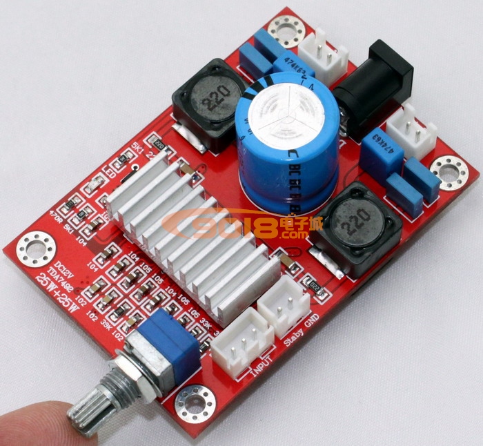 微型TDA7492立体声D类数字功放板 直流单12V供电