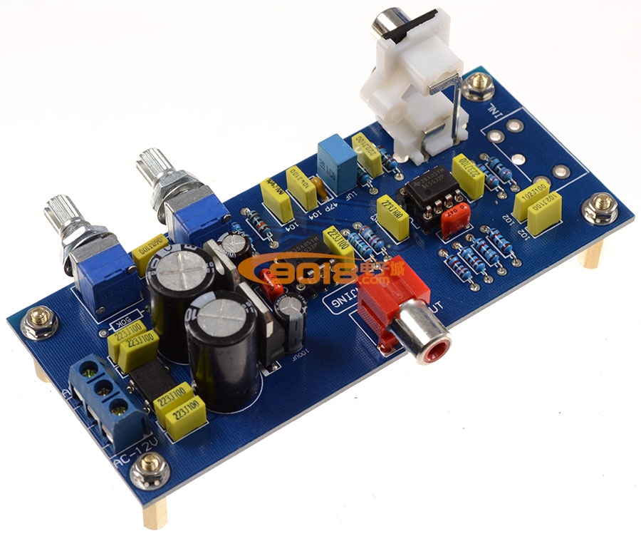 NE5532超重低音成品板 低通滤波 电子分频 低音炮前置音调板