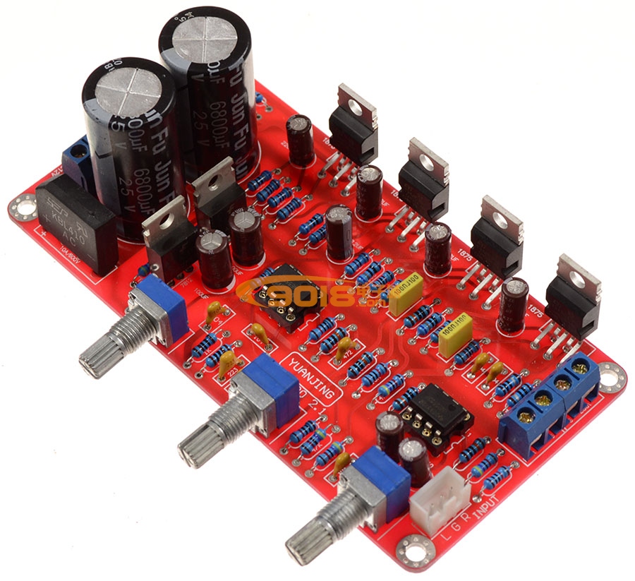 tda2030ane5532超值组合21三声道低音炮高保真功放板成品板