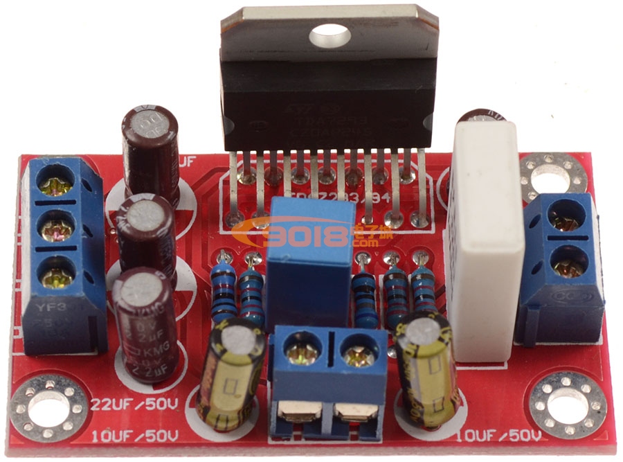 迷您小型TDA7293分体式高保真发烧功放板 含电源整流滤波板