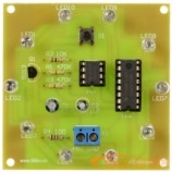 LED电子幸运转盘电路电子制作套件/散件(NE555+CD4017数字电路应用实训)