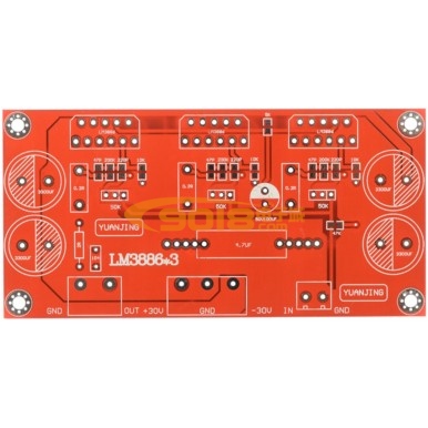 LM3886*3 150W 并联式单声道功放板空板 PCB板