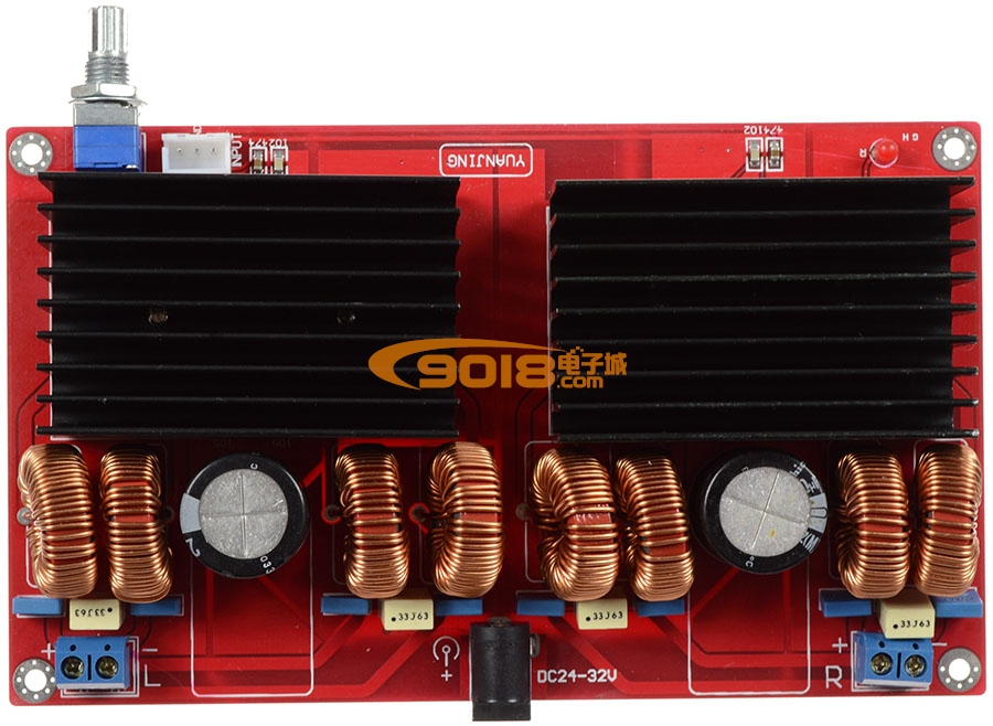 TDA7498并联2.0双声道（立体声）D类数字功放板（2*200W）