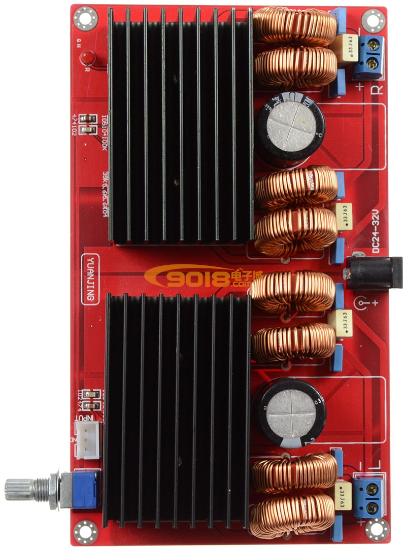 TDA7498并联2.0双声道（立体声）D类数字功放板（2*200W）
