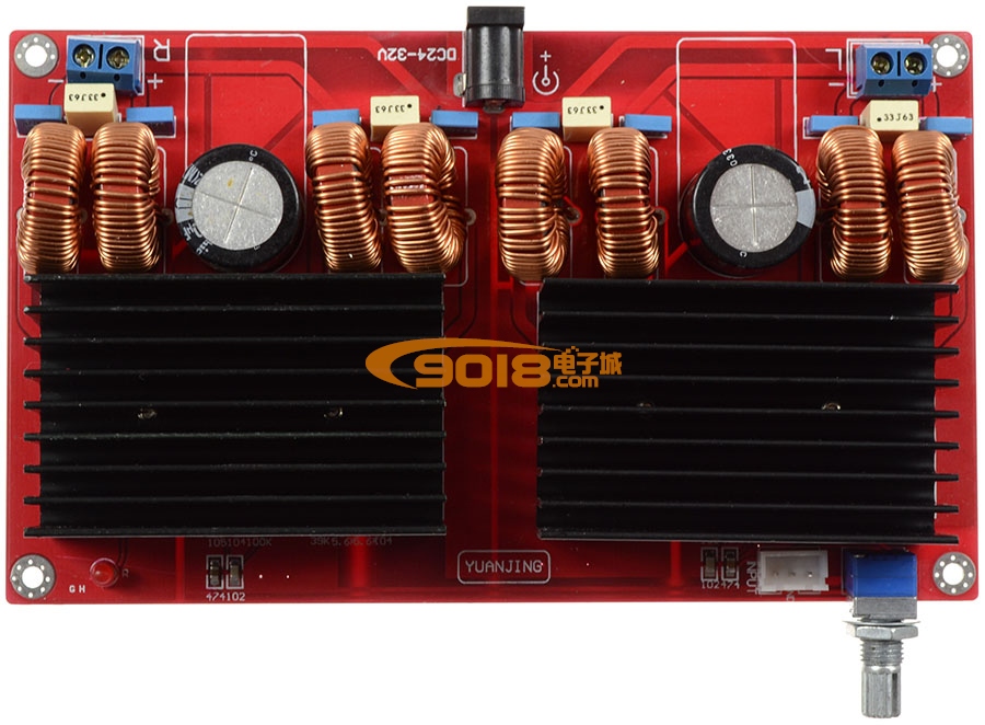 TDA7498并联2.0双声道（立体声）D类数字功放板（2*200W）