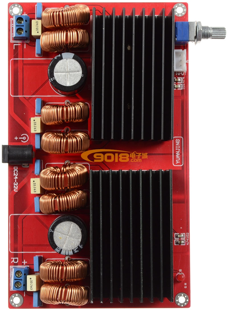 TDA7498并联2.0双声道（立体声）D类数字功放板（2*200W）
