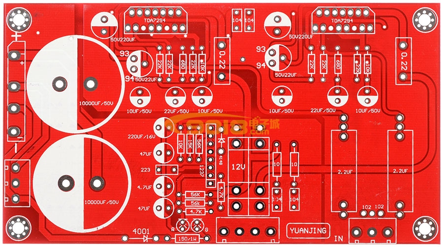 TDA7294 TDA7293高保真发烧胆味功放板PCB印刷板/空板
