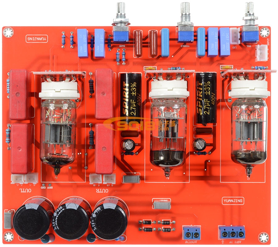 6N1电子管音调板 双声道 胆味调音成品板 发烧补品元件