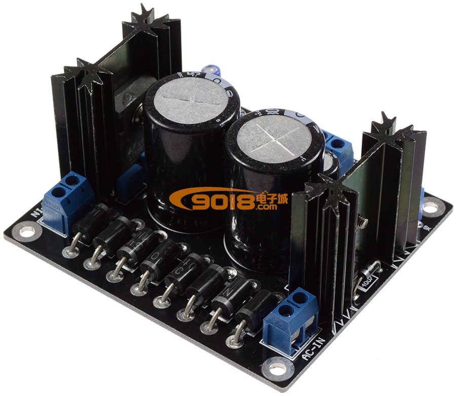 滑动式 LT1083 大功率可调稳压电源板 HIFI线性电源 双路输出