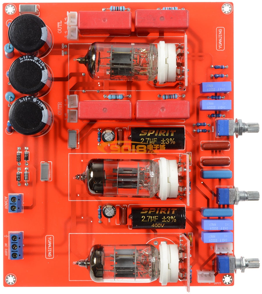 6N1电子管音调板 双声道 胆味调音成品板 发烧补品元件