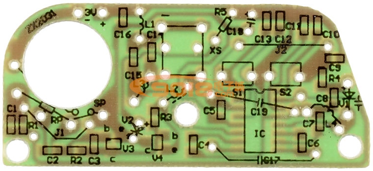 ZX2031型SMT贴片元件调频微型收音机教学散件/电子制作套件