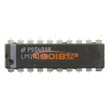 LM1036N电子音调音量直流控制集成块(可调高/低/平衡/音量) 老款白字