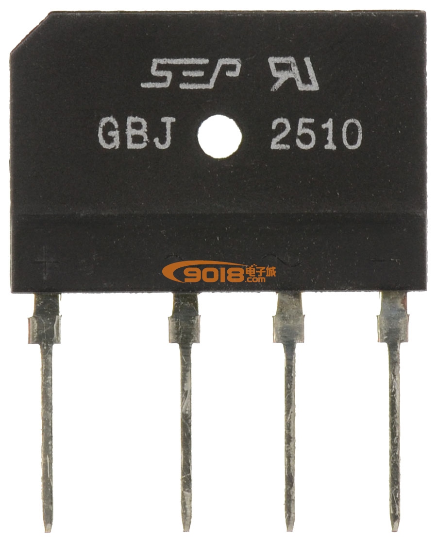 全新原装SEP GBJ2510 25A1000V 整流桥 扁形桥堆 单排DIP直插4脚