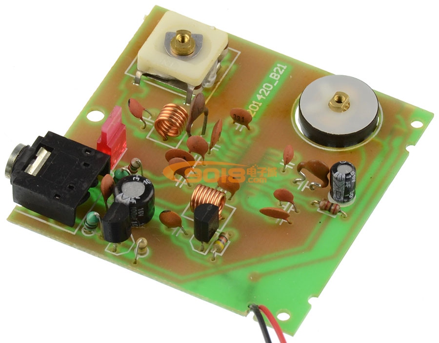TDA7021(或KA22429)BP机式调频接收板 成品板(连续可调 无静噪 单声道)
