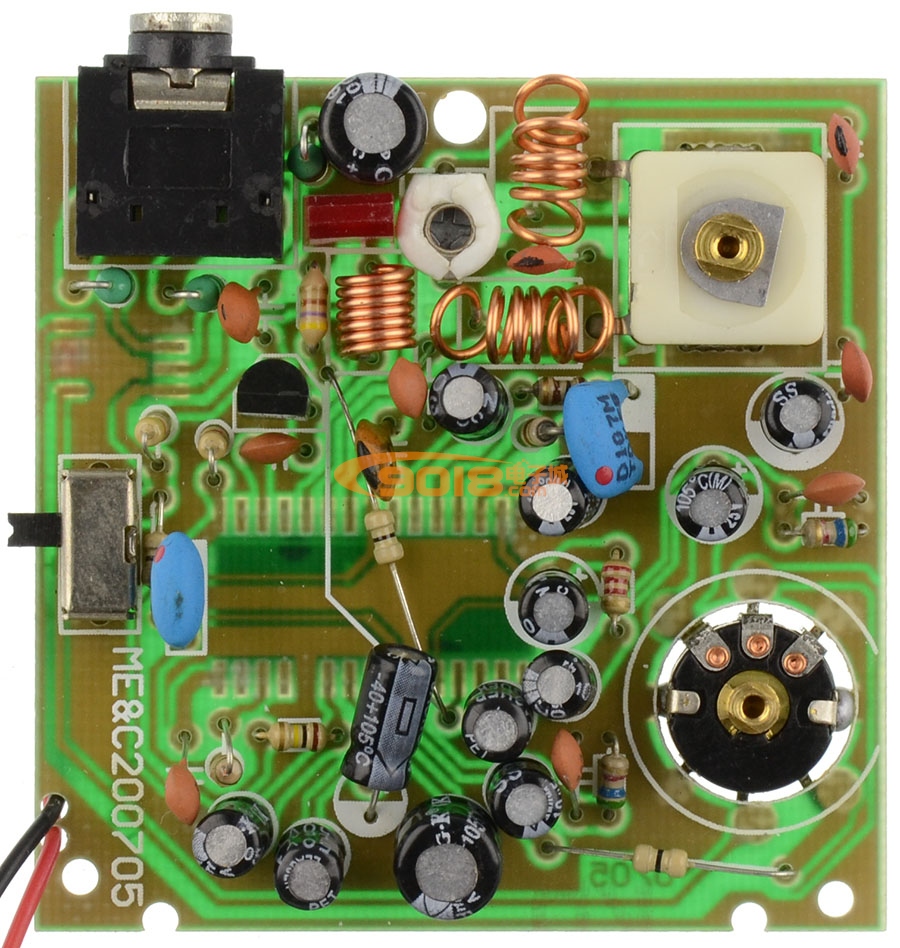 CXA1238M BP机式调频接收板 FM广播收音板 成品板 频率连续可调