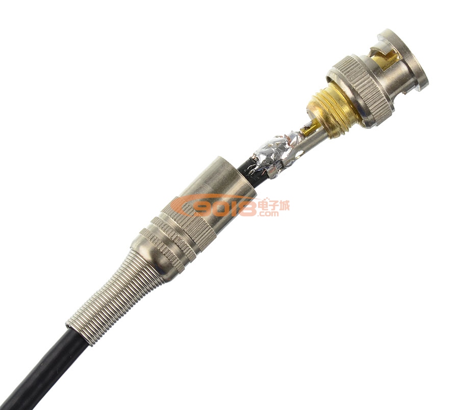 全铜全镀金 BNC/Q9 插头 适用50-3型射频同轴电缆/馈线