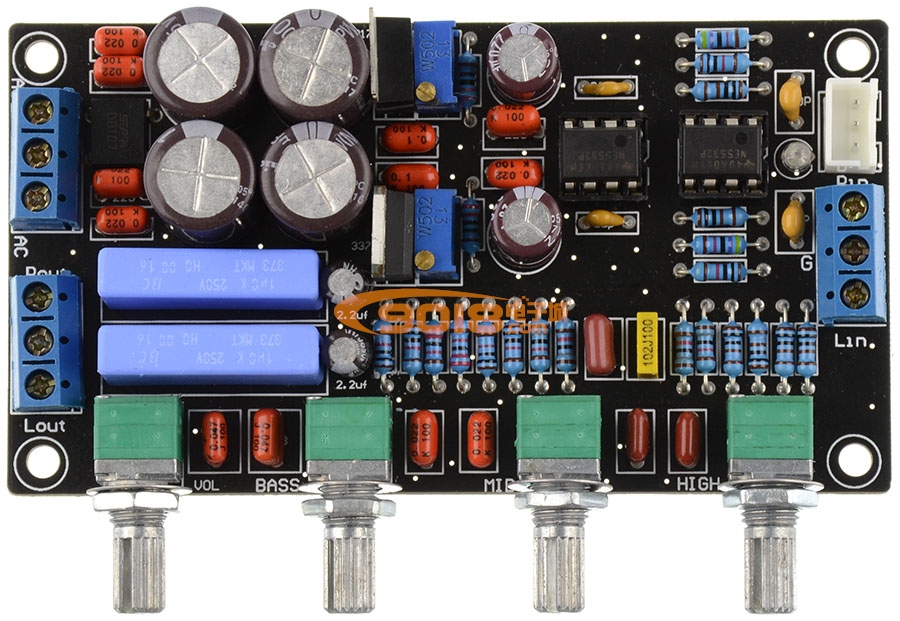 NE5532高保真发烧音调板 成品板 带IC座 2015升级豪华型