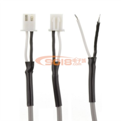 优质音频信号输入/输出单芯屏蔽线 单2PIN插头 线长35CM 1条价