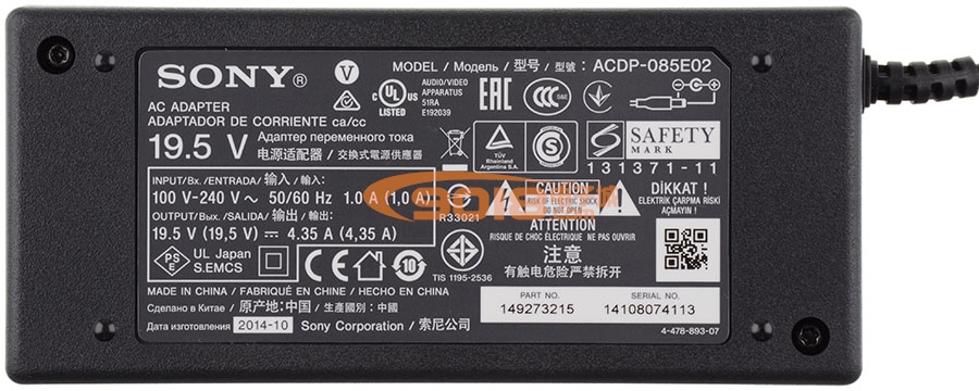 全新原装SONY索尼电源适配器 ACDP-085E02 19.5V4.35A