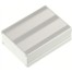 银白色精美上下分体式铝合金外壳100X76X36mm(铝外壳,铝合外壳)