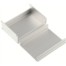 银白色精美上下分体式铝合金外壳100X76X36mm(铝外壳,铝合外壳)