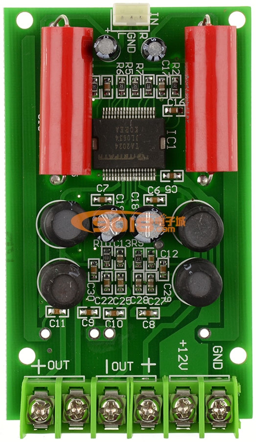 TA2024双声道数字功放板 车载HI-FI功放板 小型汽车功放模块2*15W