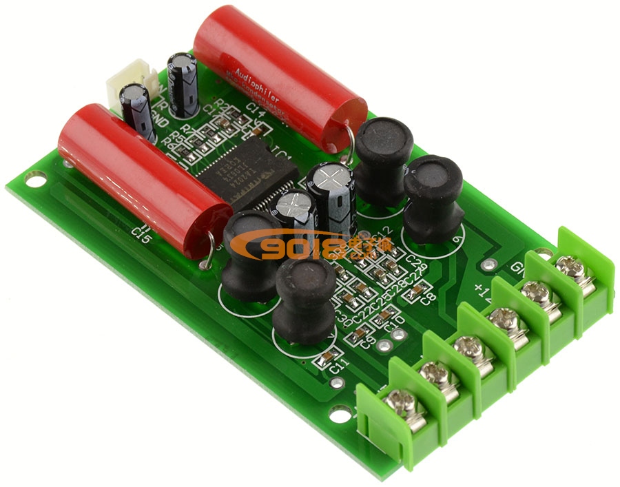 TA2024双声道数字功放板 车载HI-FI功放板 小型汽车功放模块2*15W