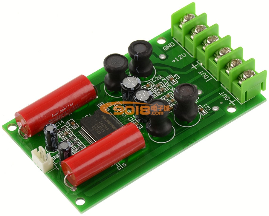 TA2024双声道数字功放板 车载HI-FI功放板 小型汽车功放模块2*15W