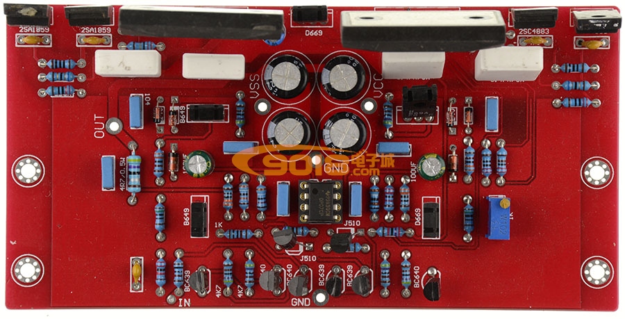 三肯2SA1216/2SC2922对管150W单声道发烧级功放板（柏林之声933线路）