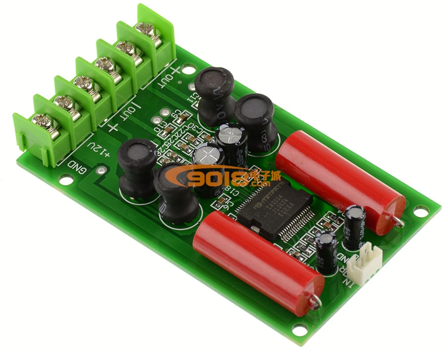 TA2024双声道数字功放板 车载HI-FI功放板 小型汽车功放模块2*15W