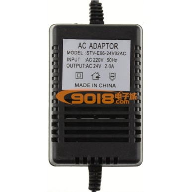 AC220V转AC24V 2000mA=2A交流电源适配器 线性变压器AC ADAPTOR STV-E66-24V02AC