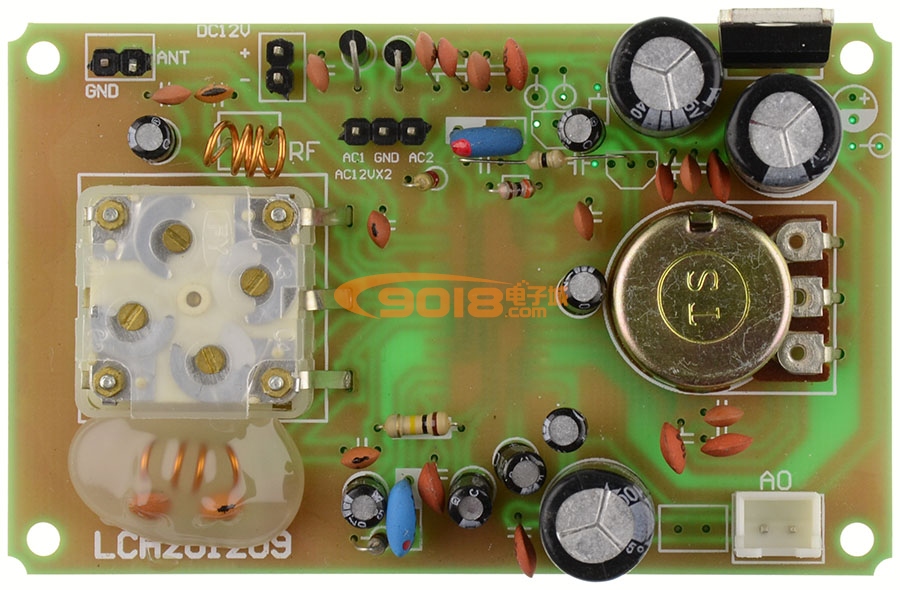 调频广播自动接收板/收音板 音频功放3W(86-111MHz连续可调 带静噪 单声道)