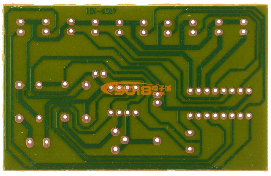恒兴HX-4017 LED流水灯数字电路套件 diy散件（含电池盒）