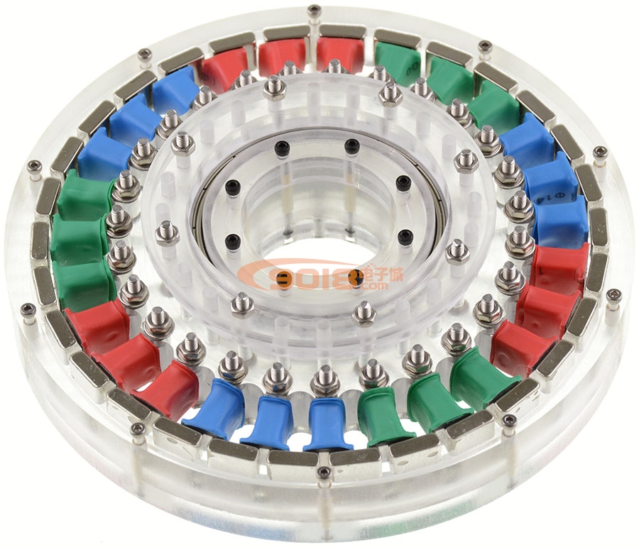 27N30P盘式无刷电机 低磁阻 静音 发电机 空心轴 云台伺服 扁平型力矩马达 直径164*22MM