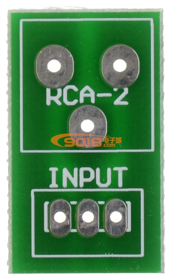 密封型2位RCA莲花座转XH2.54mm 3P插座 转接板/PCB板