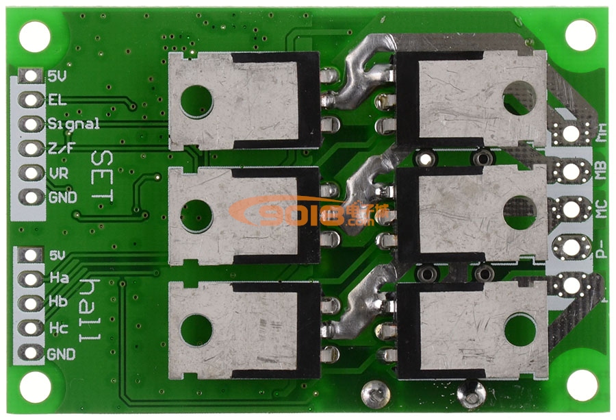 直流无刷电机驱动板 有感有霍尔马达控制器 PWM方波电子调速器