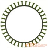 10020大直径直流无刷电机 盘式外转式发电机定子矽硅钢片铁芯 100*20mm 36槽防水