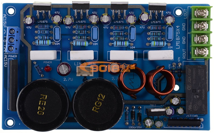 LM1875并联2.0功放板
