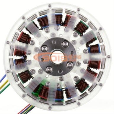 18N22P盘式无刷电机 发电机 空心轴 扁平多极马达 直径112*24MM 已绕线成品机