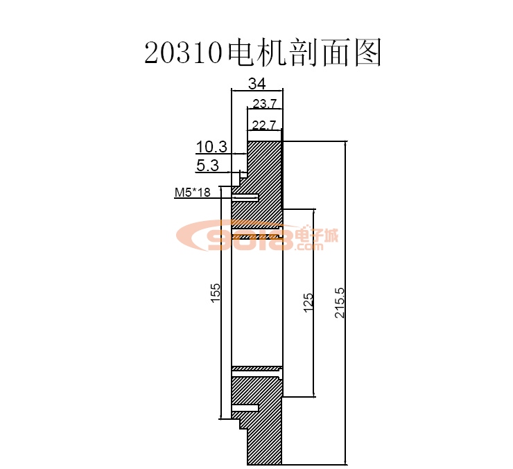 昊极20310/10Nm大型永磁直流无刷电机 超低速大扭矩马达 盘式超薄扁平 多极 有感带霍尔