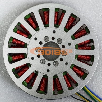 昊极11510/3.6Nm小空心轴盘式三相永磁无刷直流电机 扁平 多极 超薄 有感带霍尔马达